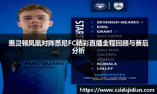 惠灵顿凤凰对阵悉尼FC精彩直播全程回顾与赛后分析